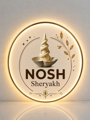 Custom Acrylic Backlit Sign - NOSH